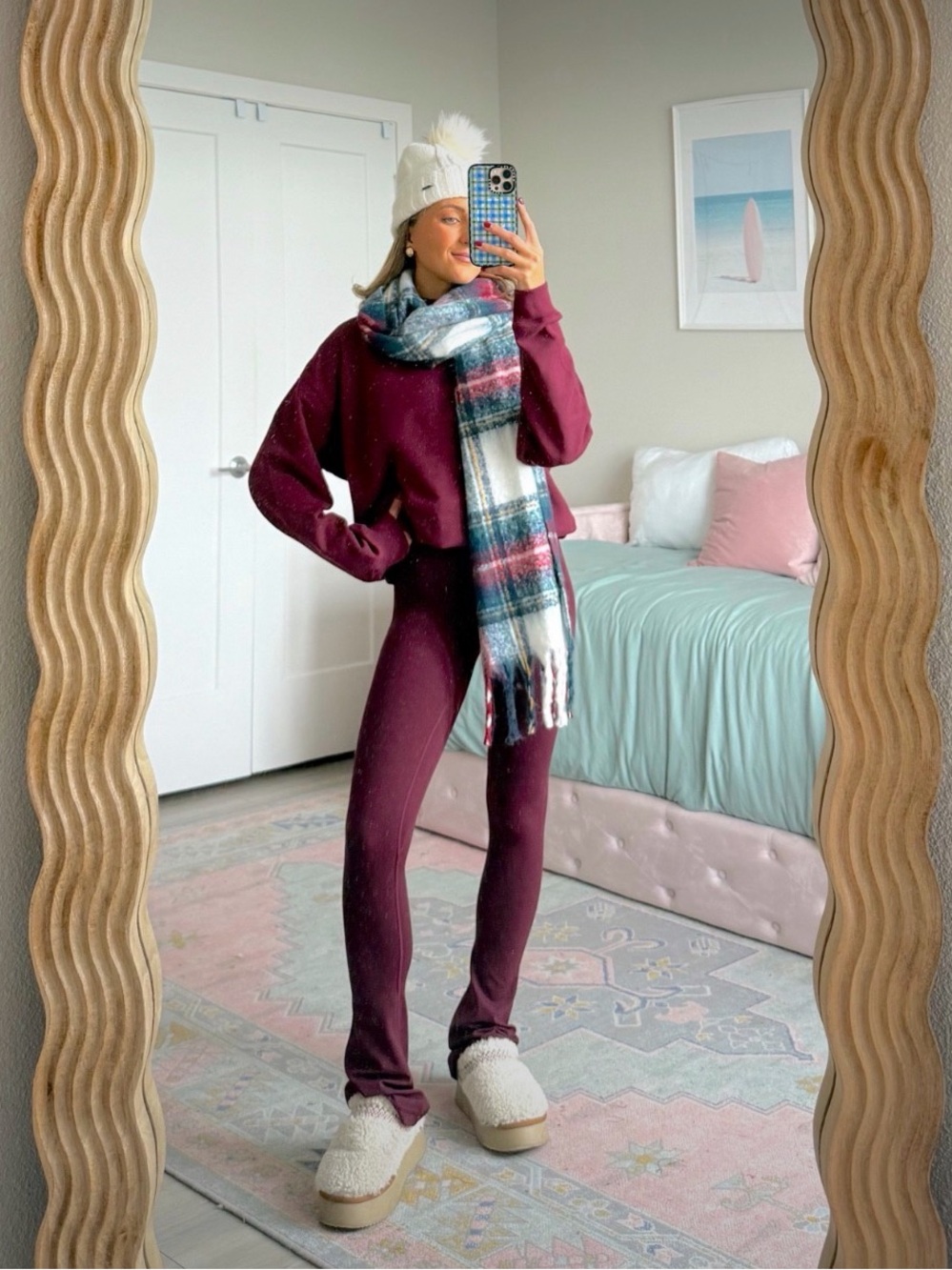 Hollister maroon mockneck sweatshirt